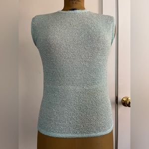 Vintage ILGWU Union Made Sleeveless Back Zip Boucle Style Top
